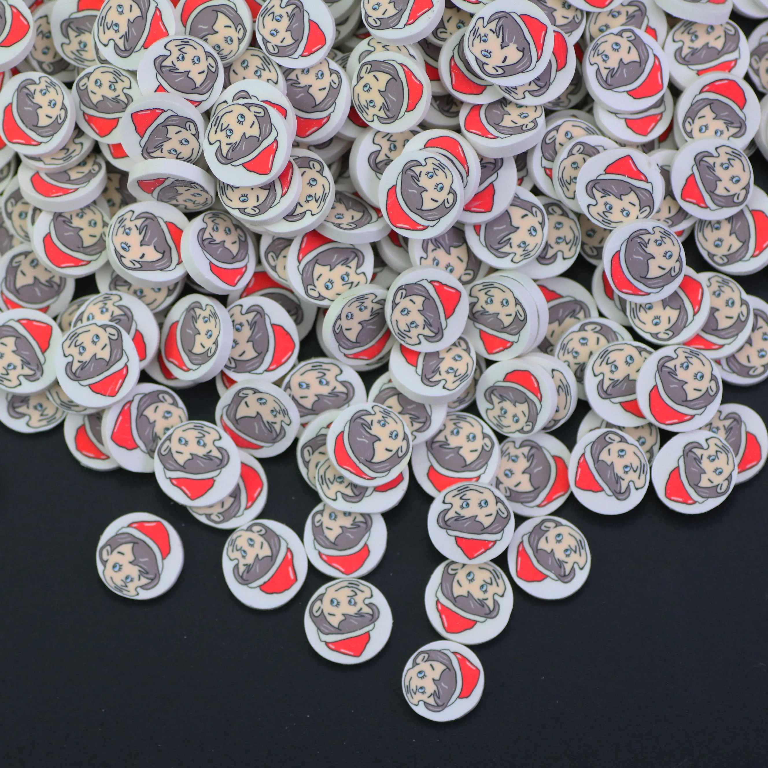 100G Cartoon Character Red Spider Spider Web Mix Polymer Clay Sprinkles Slices For Slime Filler DIY Clay Craft Nail Art