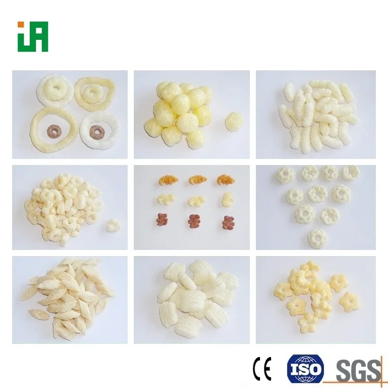 Double-screw extruder machine make for corn puffs chips and expand rice machine