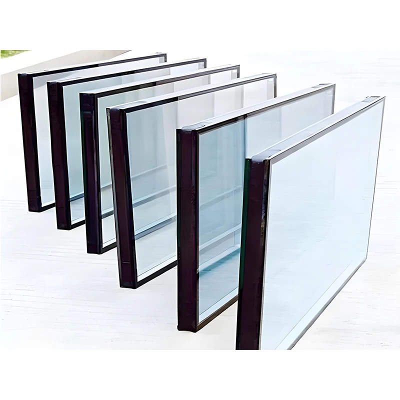 Lowe Insulated Glass Triple Panels 12A Argon Gas Fill Tempered Hollow Glass For Window Door Custom Acoustic Double Glazing Unit