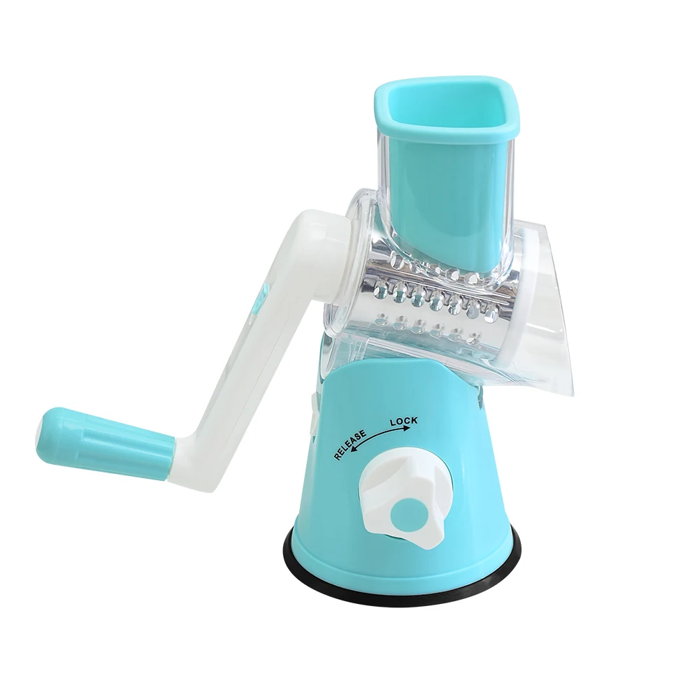 Hot Selling OEM Cheese Potato Kitchen Gadgets Kitchen Accessories Multifunctional Round Mandoline Slicer Vegetable Cutter Slicer