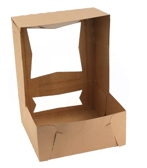 Wholesale eco friendly hamburger noodle rice salad snack candy nuts packaging kraft paper box take out fast food packaging boxes
