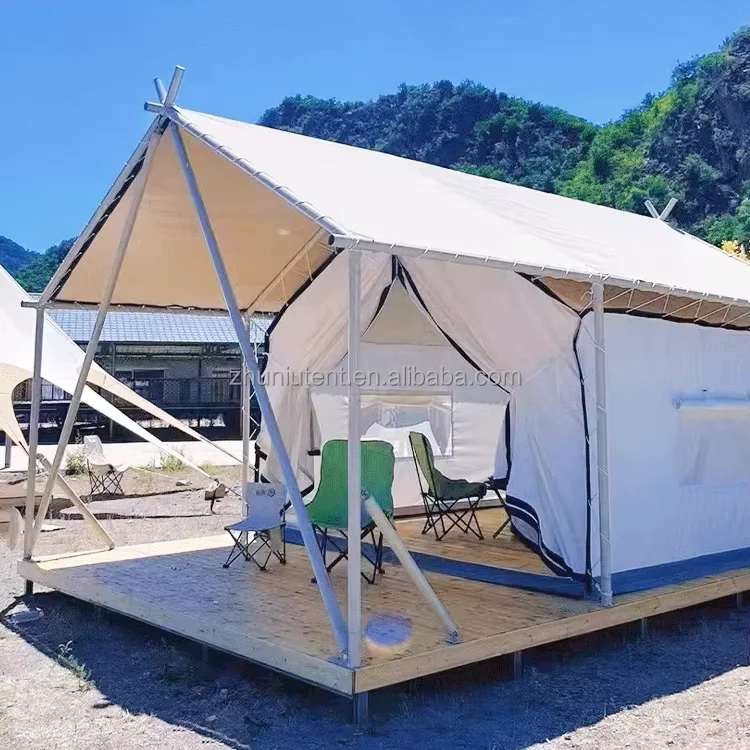 Glamping Safari Tent Luxury Canvas Resort Hotel Outdoor Camping Safari Tent