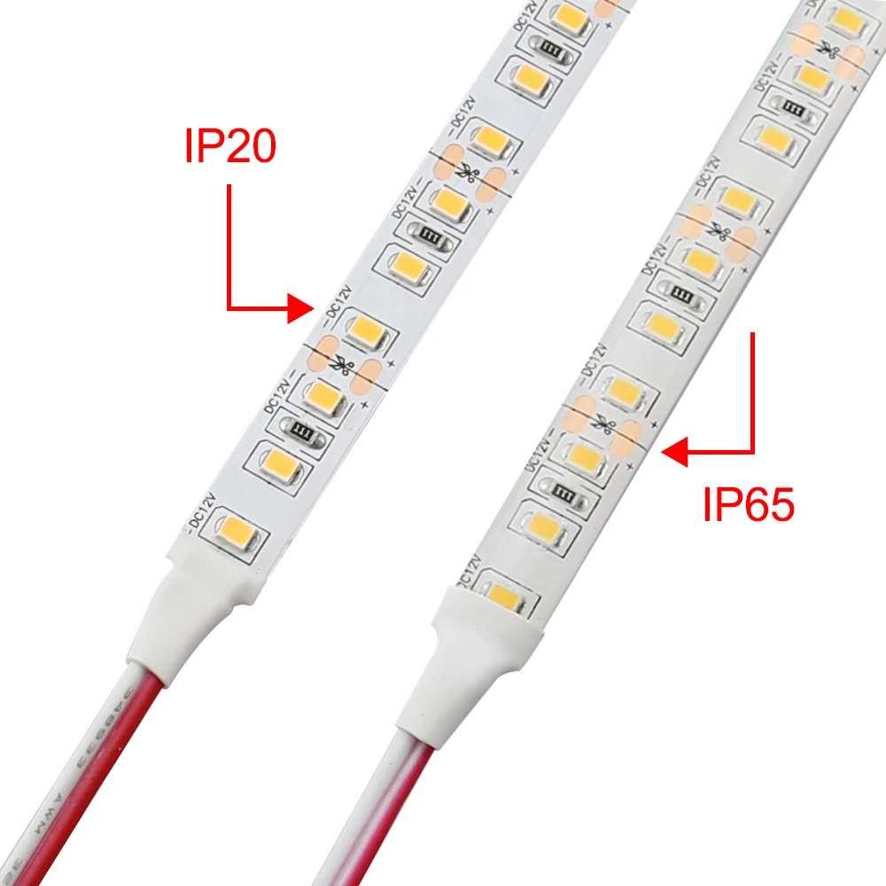 High Lumen 120lm SMD 2835 5050 60led 120leds LED strip light tape 2700K 3000K 5000K White light