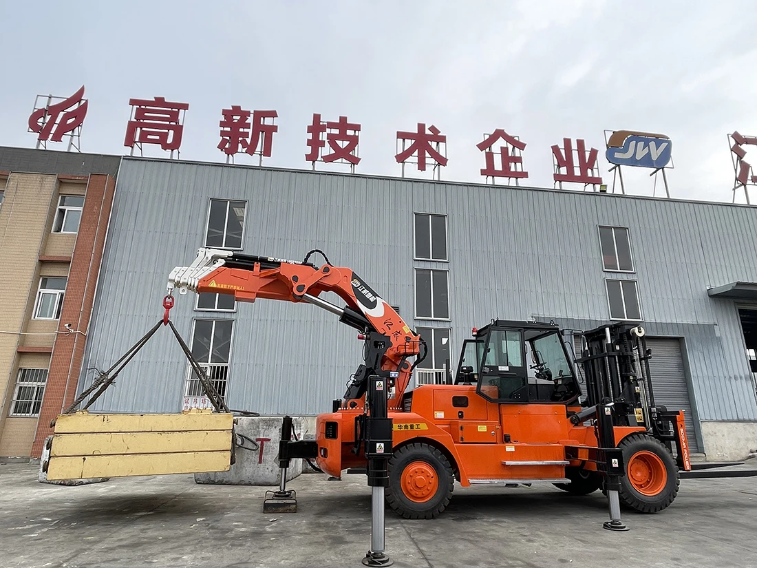 SOCMA Heavy Duty Forklift HNFC120-450 Crane Forklift Truck 12t forklift