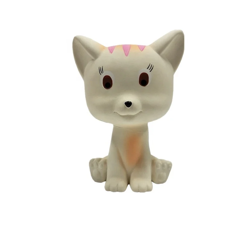 Cat Baby Teether Soft Toy Comforter Newborn Gift Boy Girl natural latex hevea baby teether toy