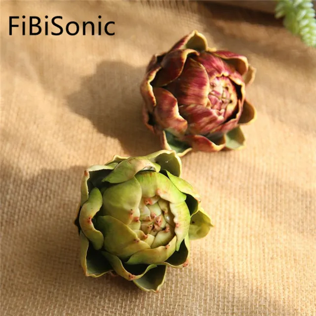 
Wholesale Artificial Artichoke Fruit Family Decoration Wedding Artificial Flower 