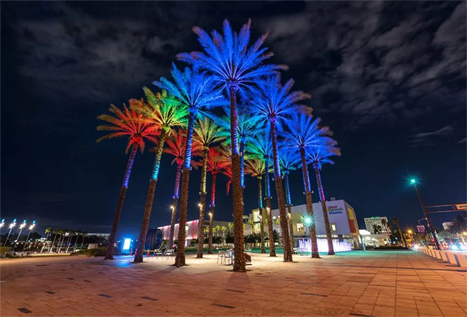 7New Design Best Quality Ring Tree Outdoor Spot Lights DC24V AC220V Mono Color RGBW IP66 Hug Tree Lights