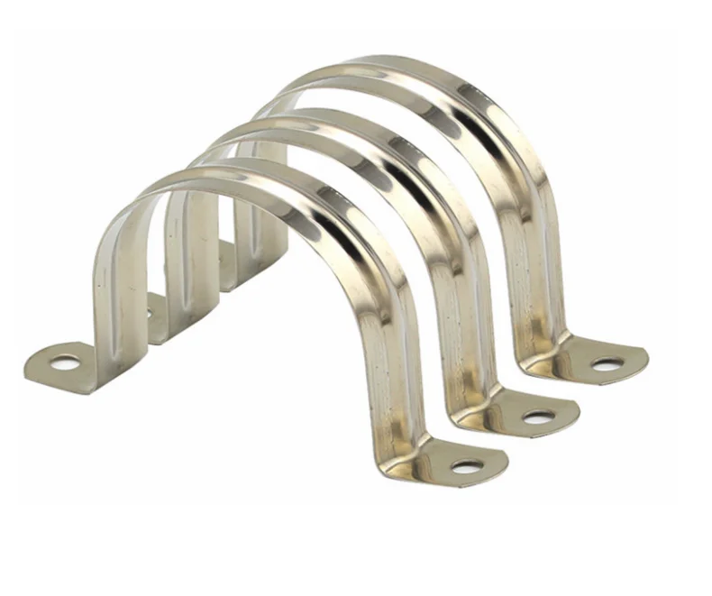 Auto Hose Clamp PVC Tube Double Bolt Pipe Clamp Galvanized U-shaped pipe clamp Bending Machine Special offer 60 days