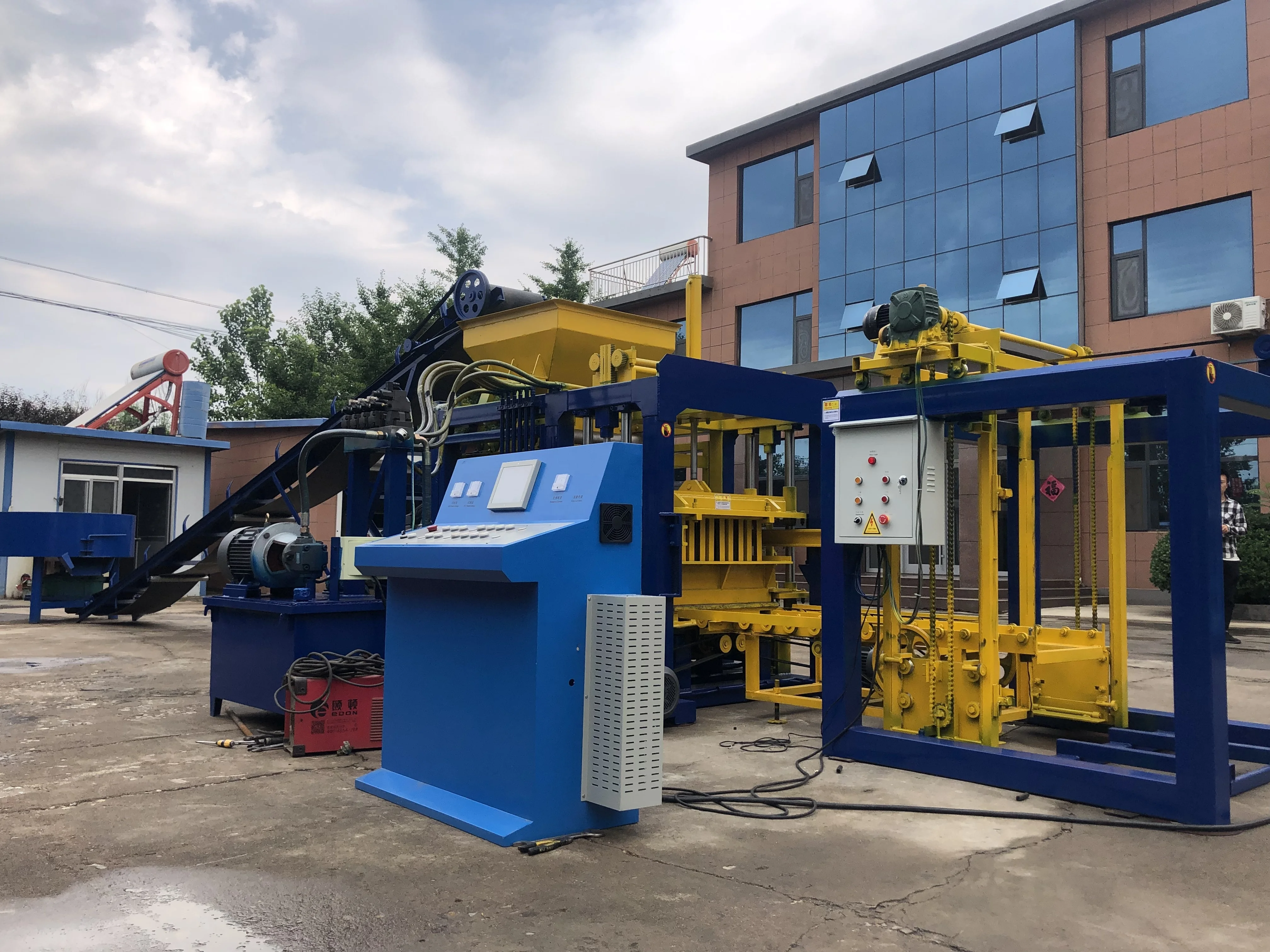 KAIDONG QT4-15B заводская цена автоматическая машина для производства бетонных блоков оборудование Цементных Блоков
