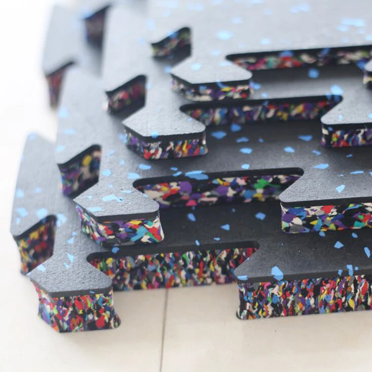 Factory Price Interlock Rubber flooring tile playground child safety protection 8mm