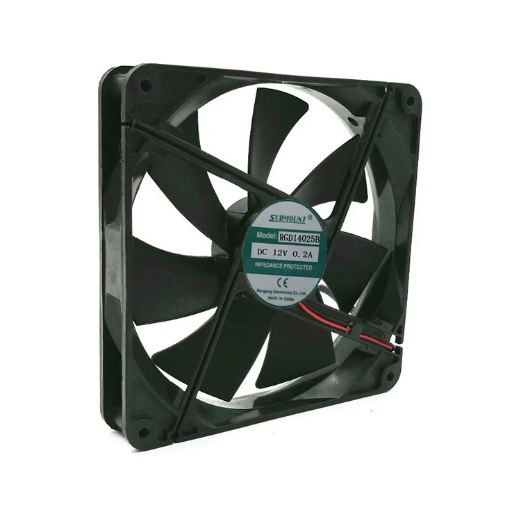 Dc 12V Fan 5 Volt 12 Volt 14025 Mini Cooling Round Circle 140X140X25Mm Fan