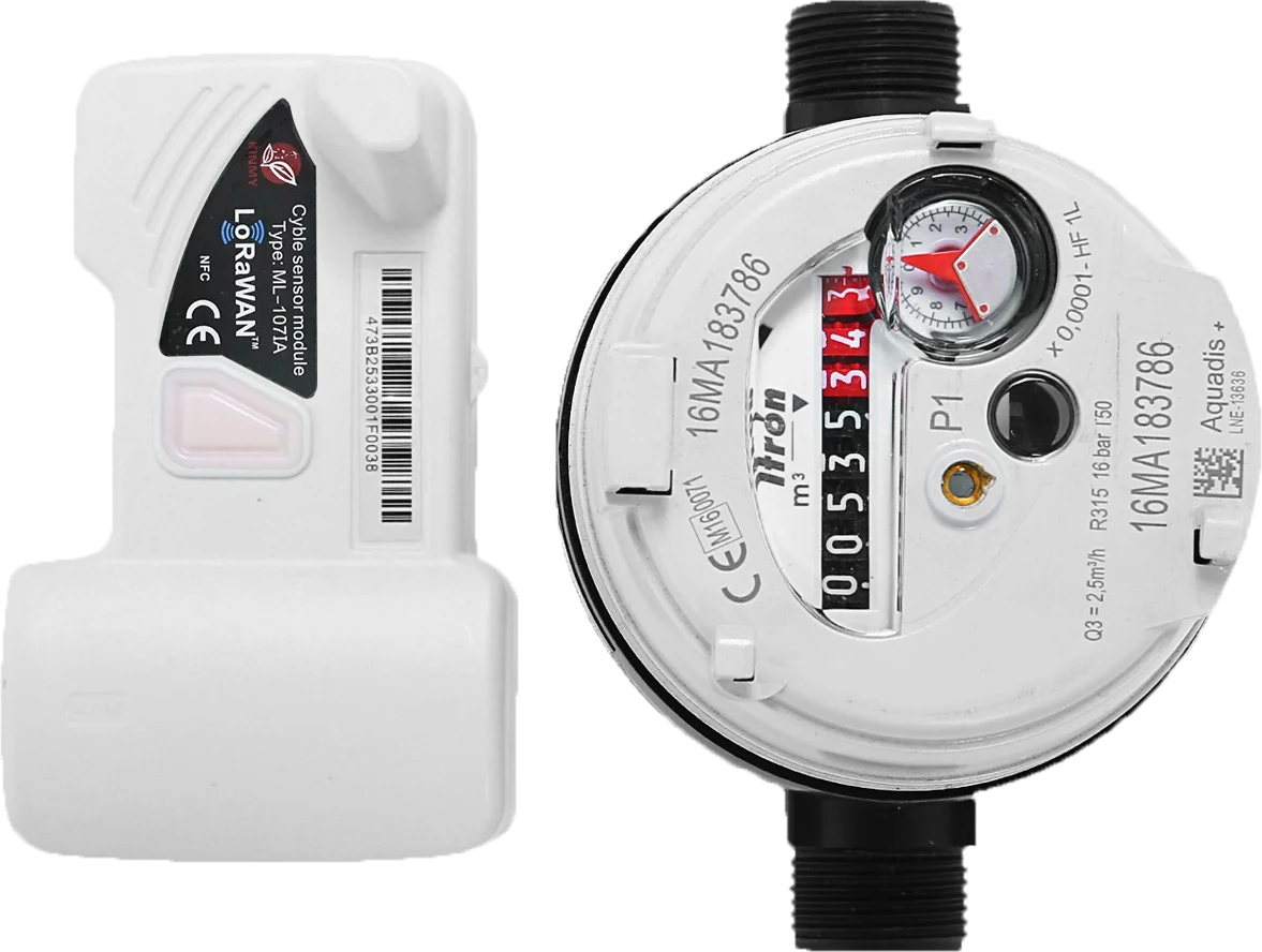 Fashion wireless smart wifi reading device reader pulse sensor output cover itron water meter