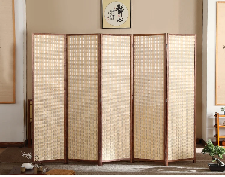 Chinese Hot Sell Bamboo Folding Room Screen Divider Office Partition