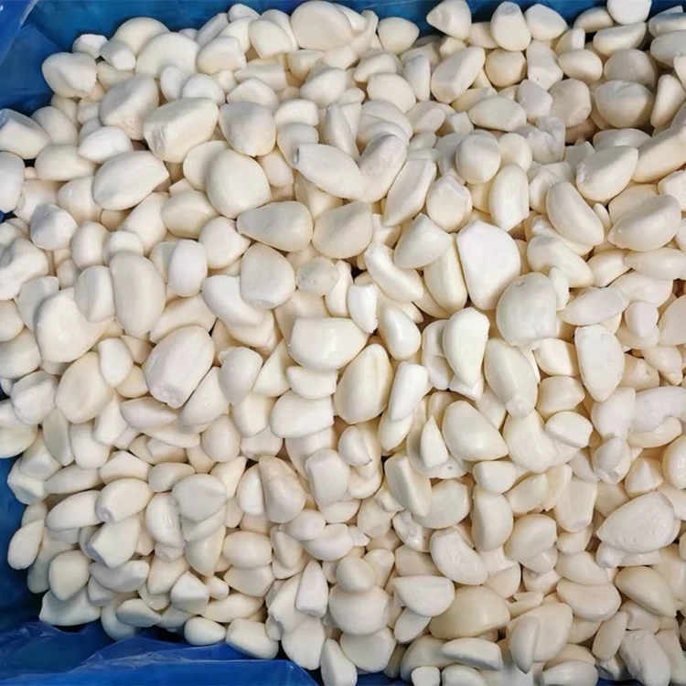 IQF fresh frozen peeled garlic dices cloves segments  fresh frozen crushed garlic diced frozen vegetables