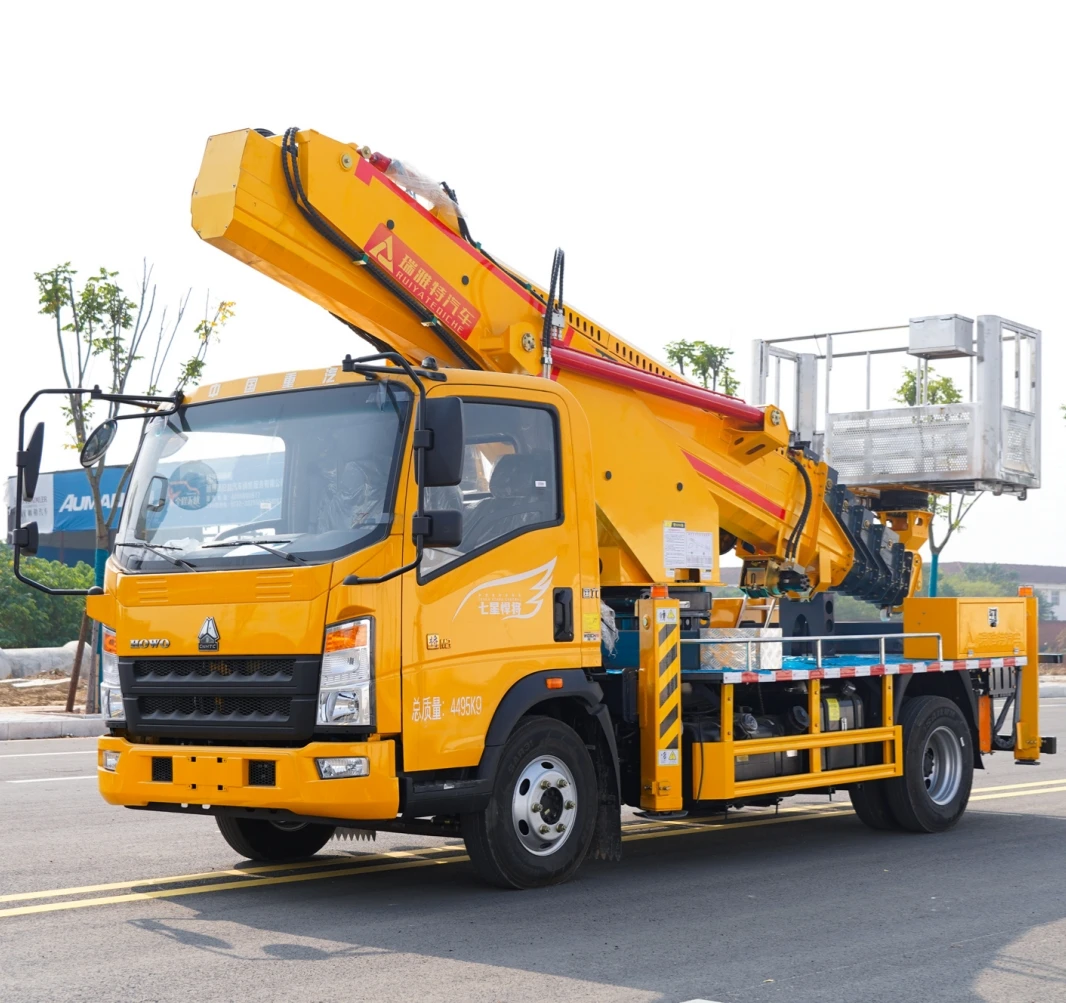 Sinotruk Howo 8-45 Meters Height Aerial Work Platform Arm Lift Bucket Truck for Sale