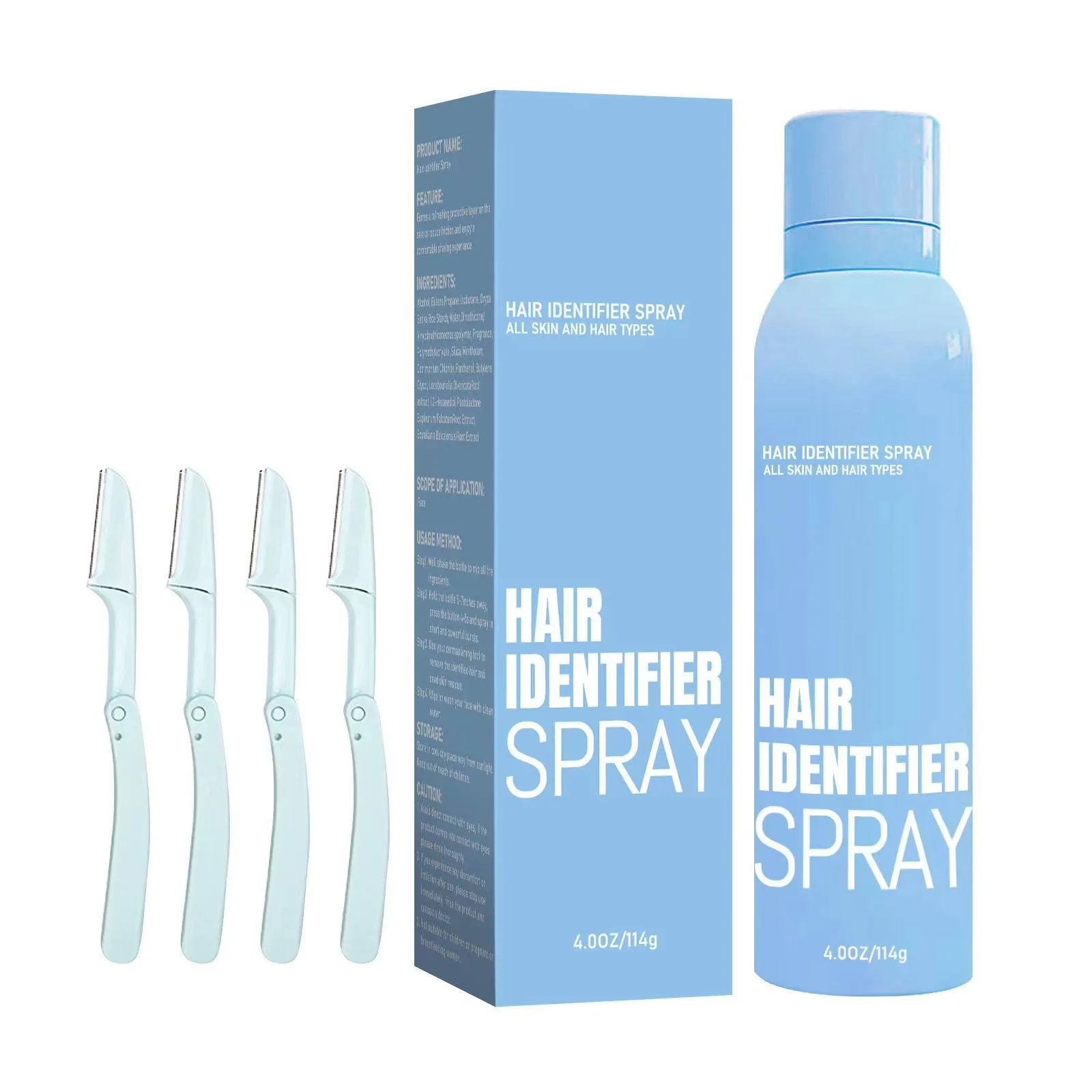 Hair Identifier Spray for Face Shaving Body Skin Care and Face Identifier Spray for All Skin And Hair Types