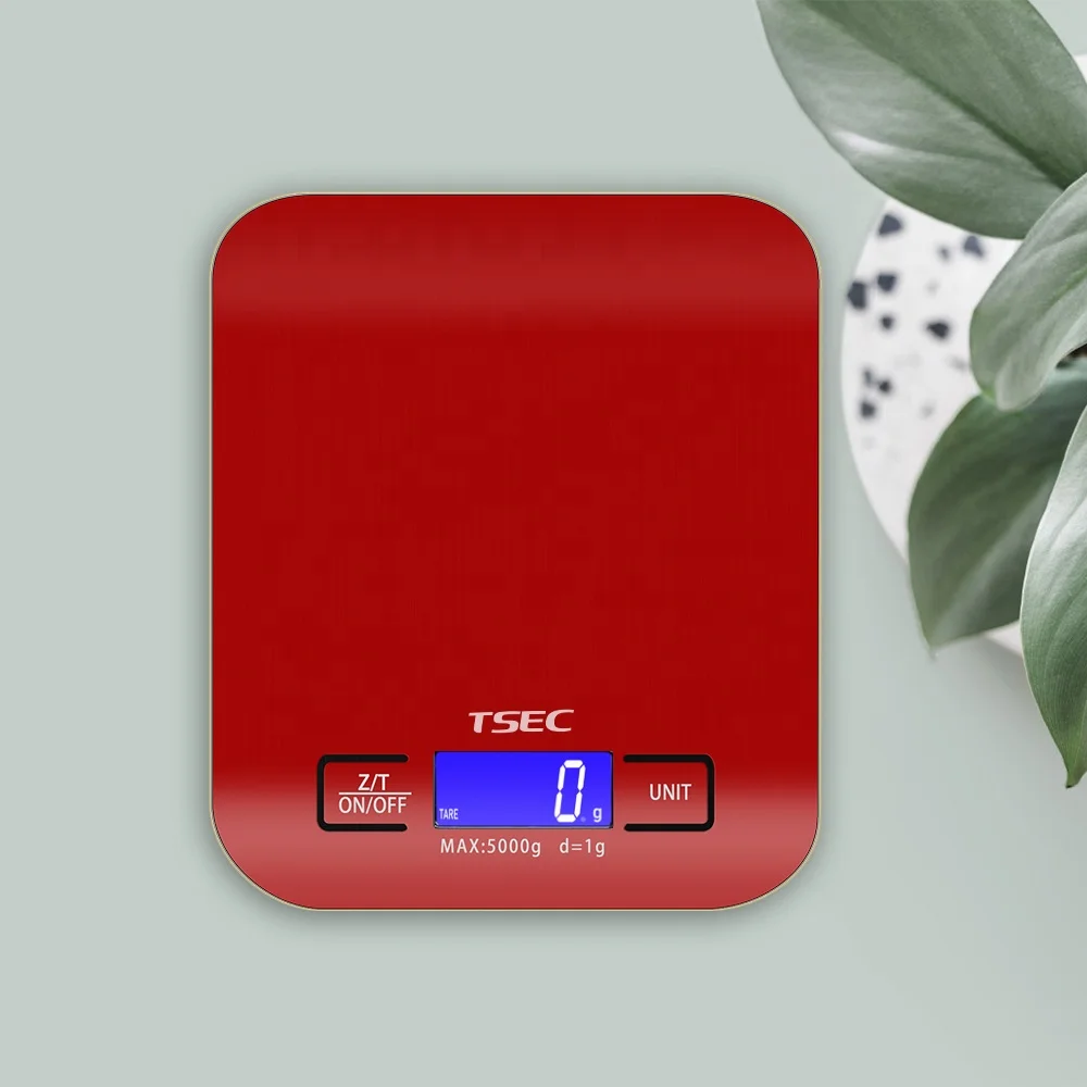 5kg Digital Food Kitchen Food Scale Hot Sale Factory OEM Stainless Steel Household Scales Digital Display Weight Measuring