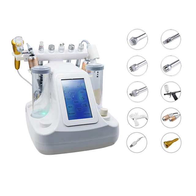 12 in 1 Hydra Multifunctional beauty equipment facial Aque Jet peel Hydro peeling beauty machine SPA