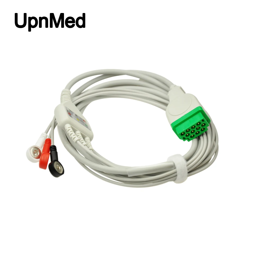 GE Dash 2500 5 lead кабель ЭКГ и леадвирес на кнопках