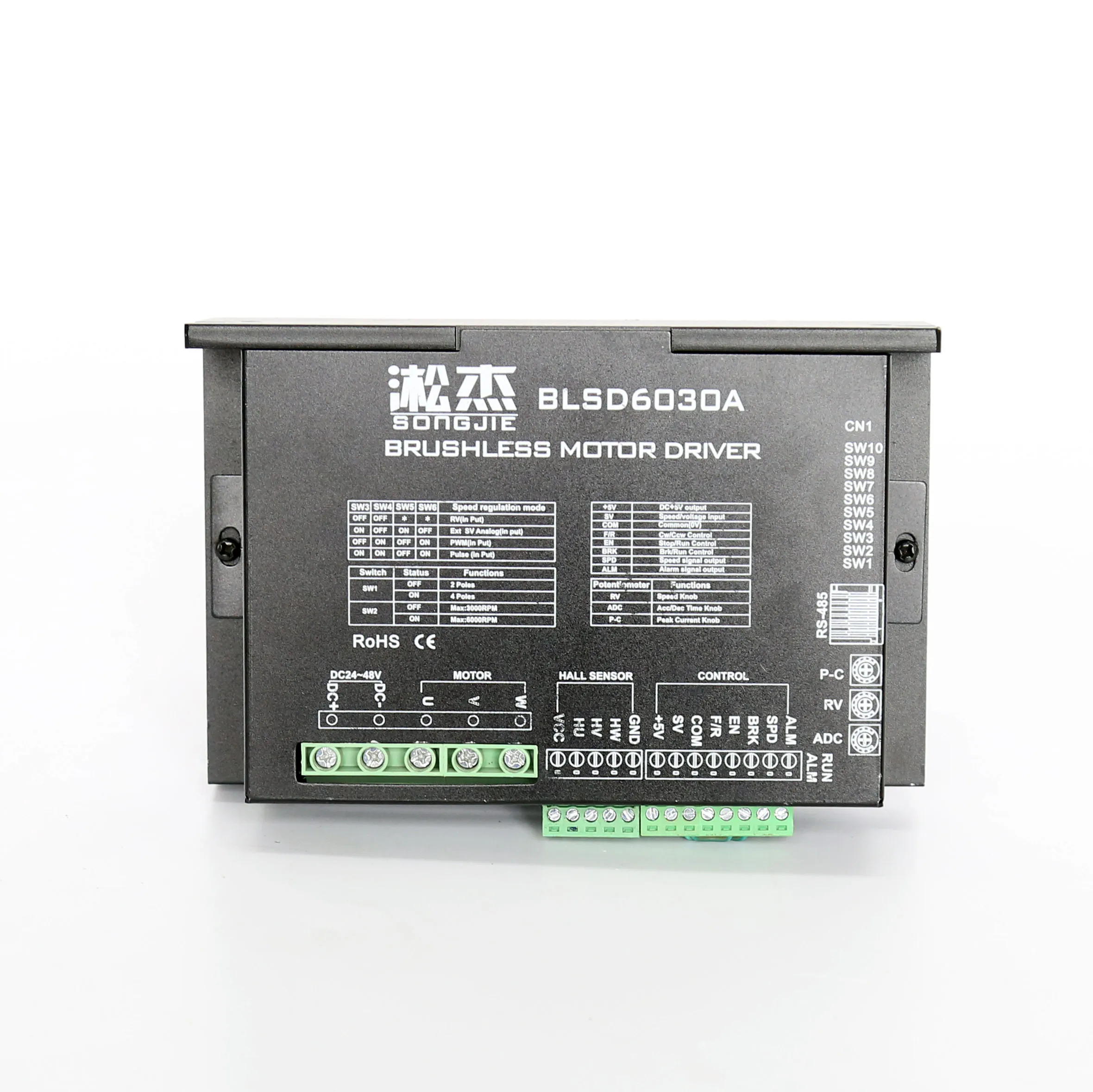 brushless motor controller 36v 800w bldc motor controller 24v 48v bldc motor driver