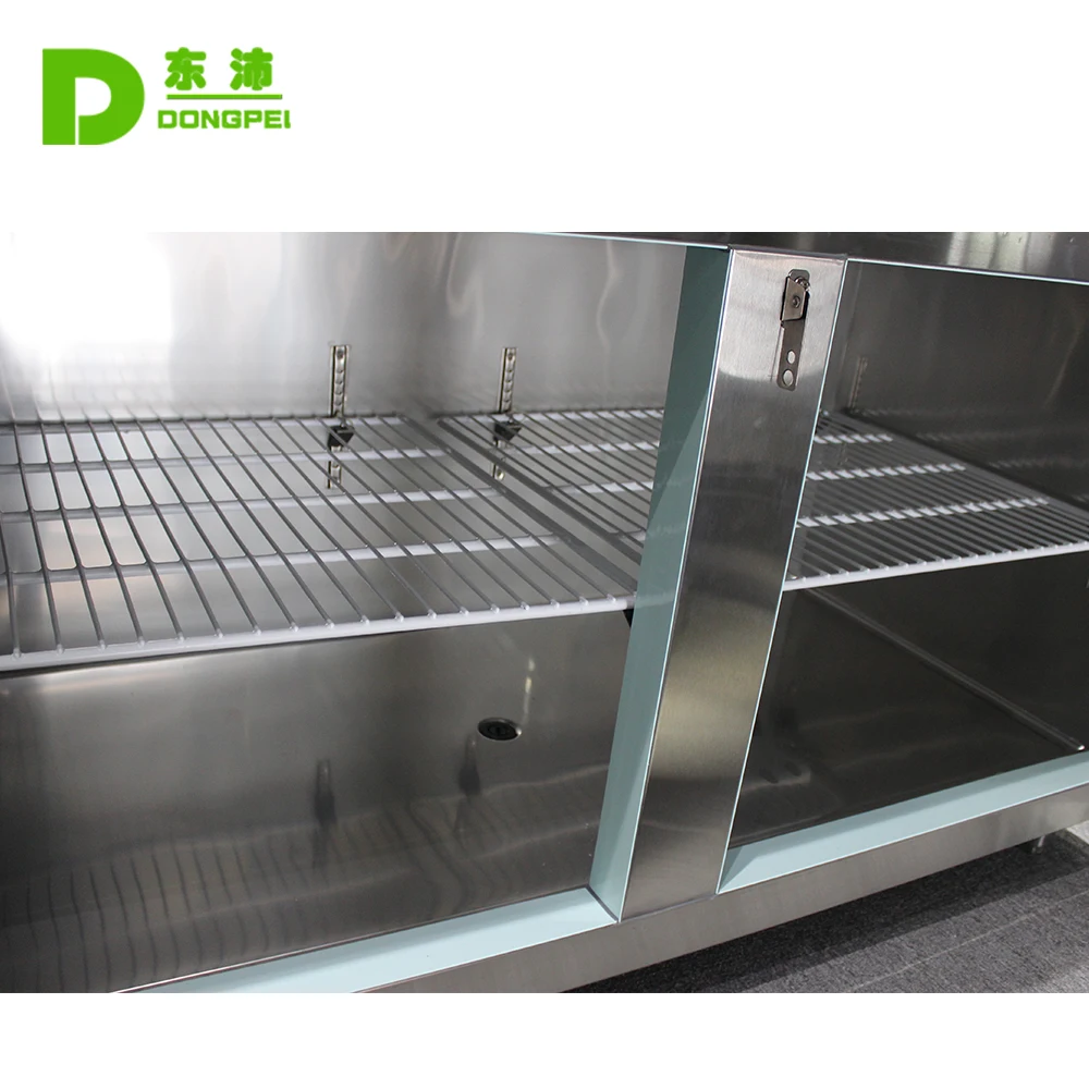 Refrigerator Work Bench Refrigerated Table Equipment 2 Door Refrigeration Work Table For Commercial