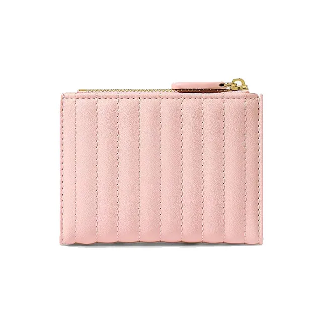 Wholesale 2023 New Design Cute Flower Bag Girl Fashion PU Leather Short Wallets Pink Small Purse Change Purse