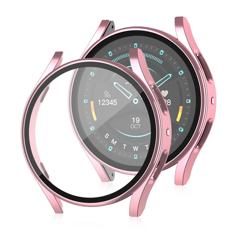 Glass Cover For Samsung Galaxy Watch 5 40mm 44mm PC Protective Case Smartwatch Screen Protector Film Bumper Accessories