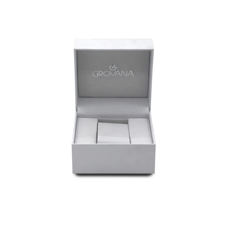 100% Factory Custom 1 Slot Simple Packing Cardboard Paper Gift Packaging Single Watch Box