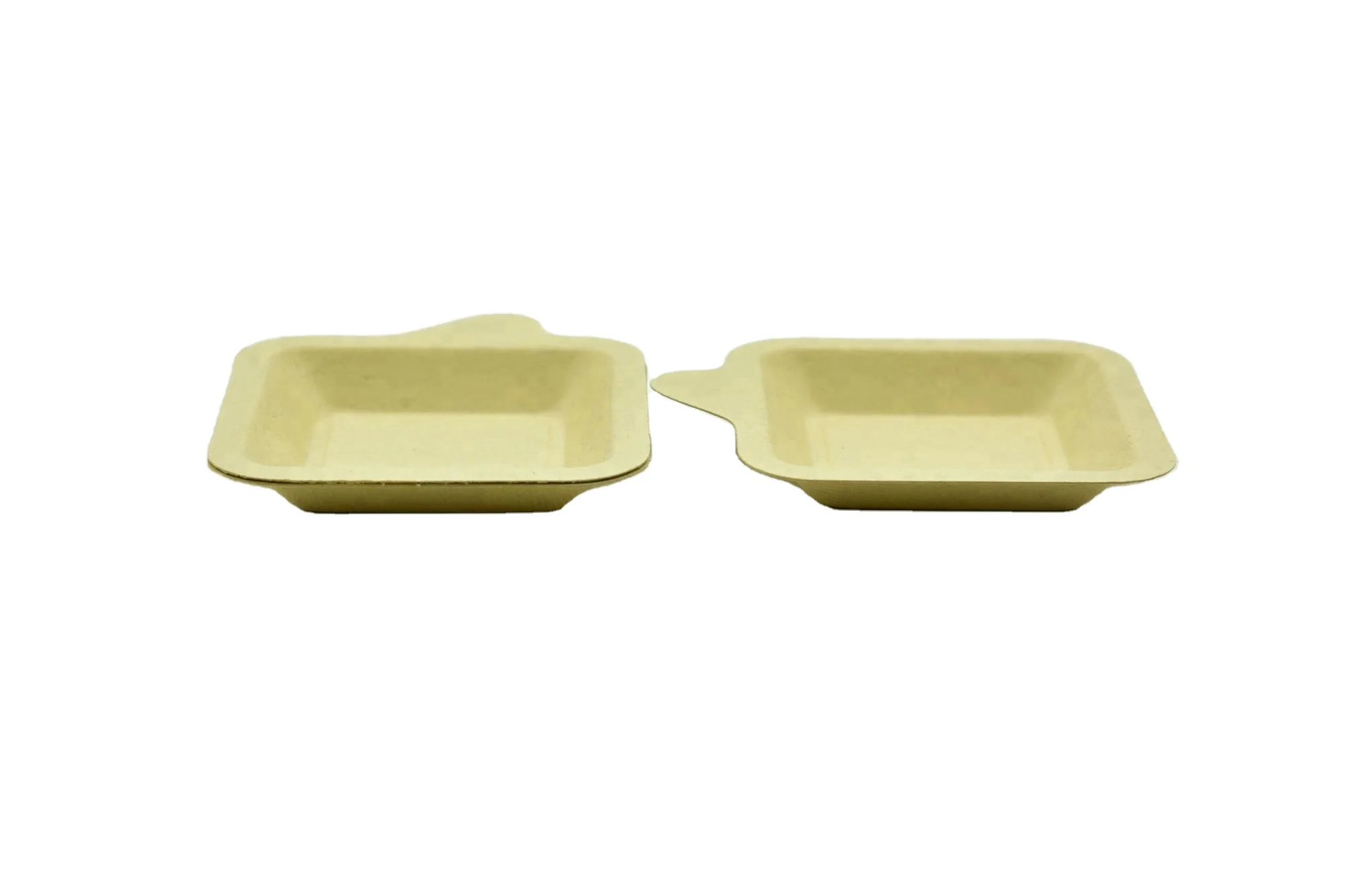 biodegradable disposable sugarcane bagasse food tray cake tray bamboo tray