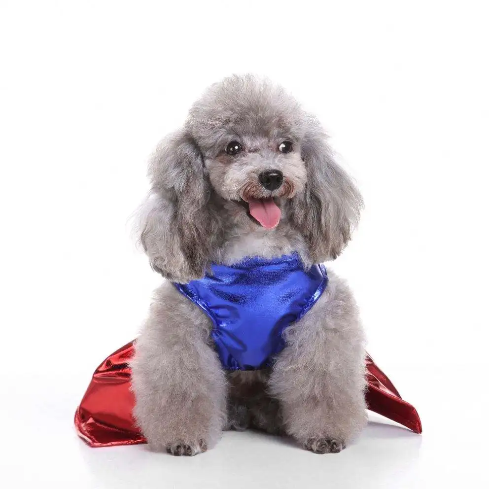 Wholesale New Fashion Dog Dress Superman Dog Costume Puppy Clothes Pet Outfits