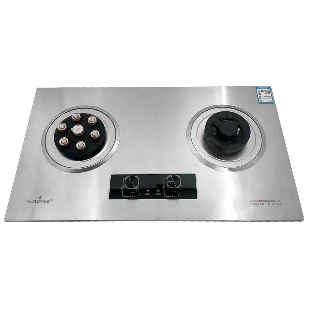 Cooktops 2 Burner Gas Stove Commercial Big Power Burner Gas Stove Cooktop.