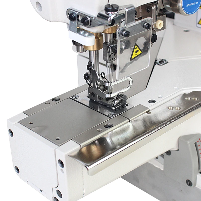 Direct drive servo motor flat seaming cover stitch sewing machine with automatic wire cutting function
