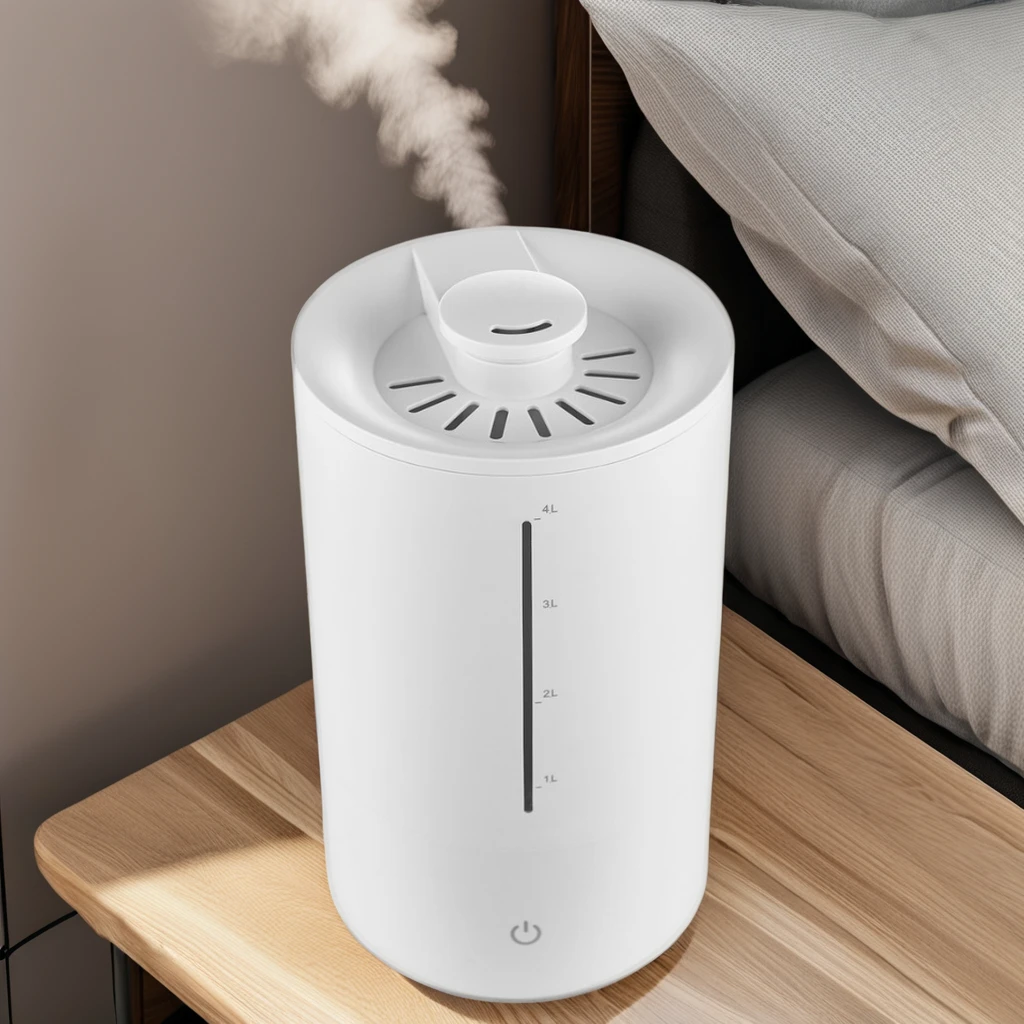1-Year Warranty 4L Ultrasonic Evaporative Humidifier Home Office Hotel Aromatherapy Installation 5V Power Supply US