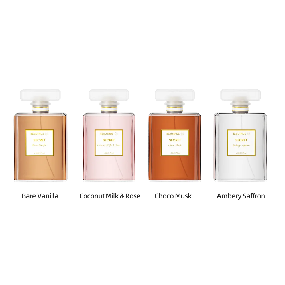 Custom Luxury Gift Original Perfume For Women Secret Bare Vanilla Coconut Milk Rose Choco Musk Ambery Saffron Fragrance