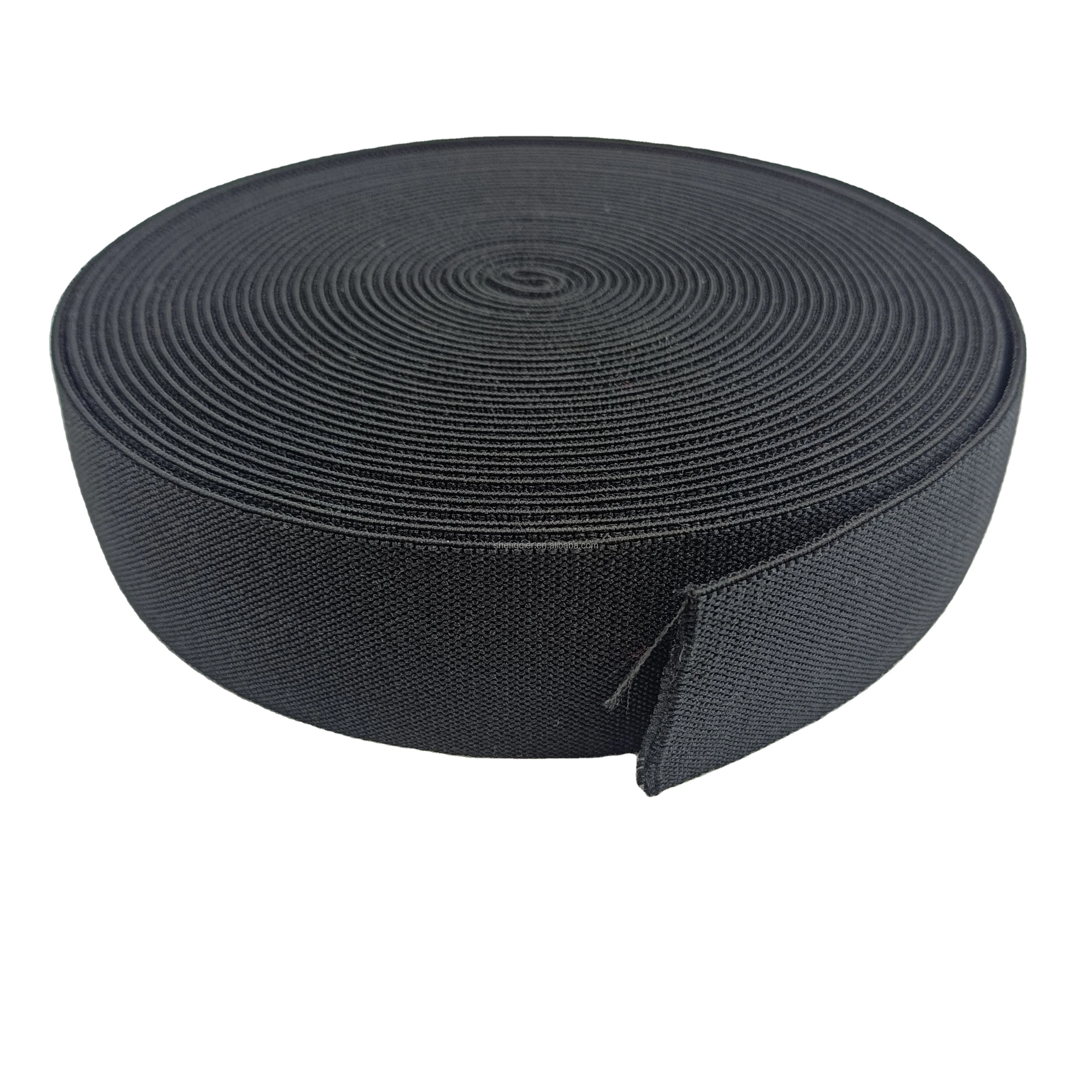 Polyester 4cm Wide Black Dog Leash Webbing Backpack Strap Good Quality Custom Printed Nylon Webbing For Dog Collar