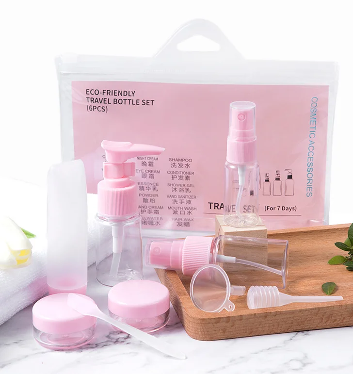 Travel Sub-bottling 8pcs 9pcs 11pcs/set skin care products cosmetic jars portable small size empty skincare bottle sets