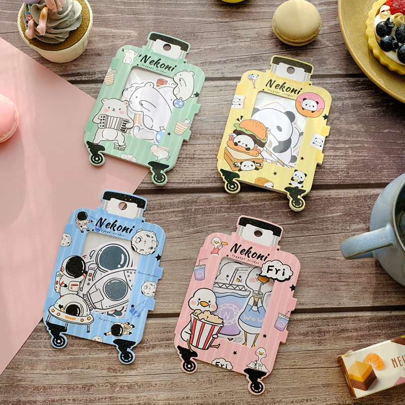 Nekoni Waterproof Sticker Flakes Laptop Decorative Decals Self Adhesive Decals for Stickers Pack Animal Luggage Decals