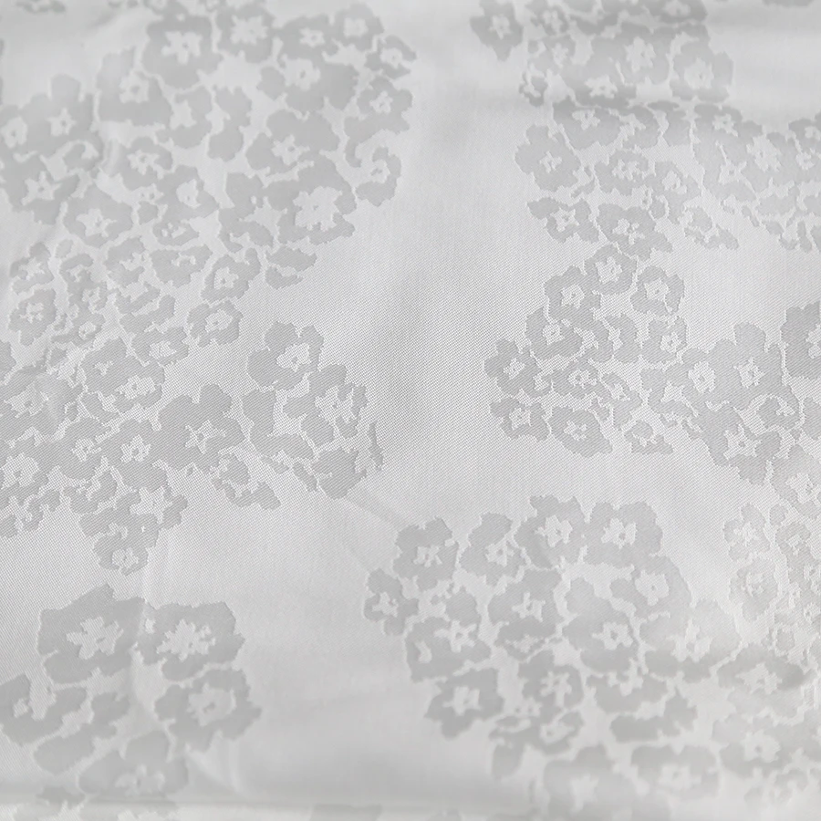 Custom digital printed Viscose Rayon Jacquard Sateen fabric