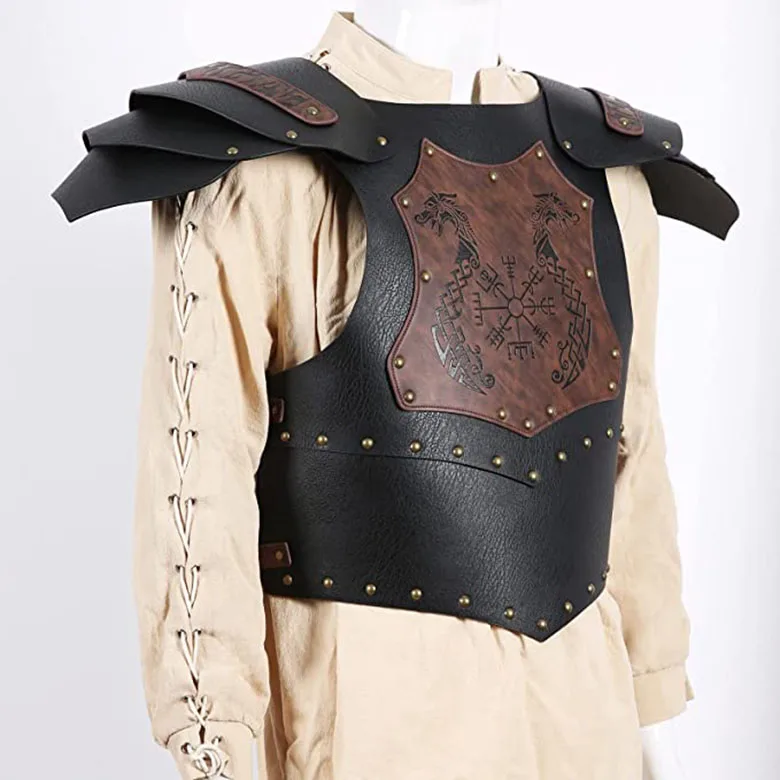 Leather Armor Armor Medieval Viking Style Halloween Cosplay Larp Costume