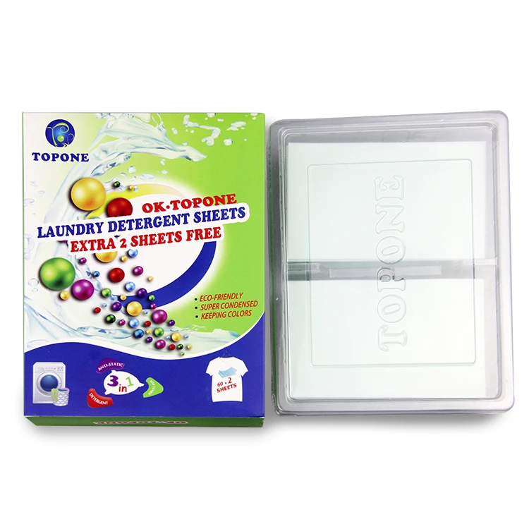 China High Quality Laundry Detergent Sheets Hand Washing Detergent Powder Laundry Sheets Household Cleaning Laundry Pods