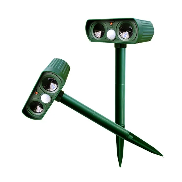 Cat Repeller Solar Ultrasonic Animal Repeller Waterproof Outdoor Bird Cat Dog Repellent