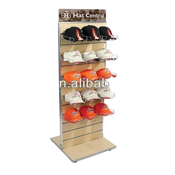 custom retail store shop free standing metal hat baseball cap product display stand rack