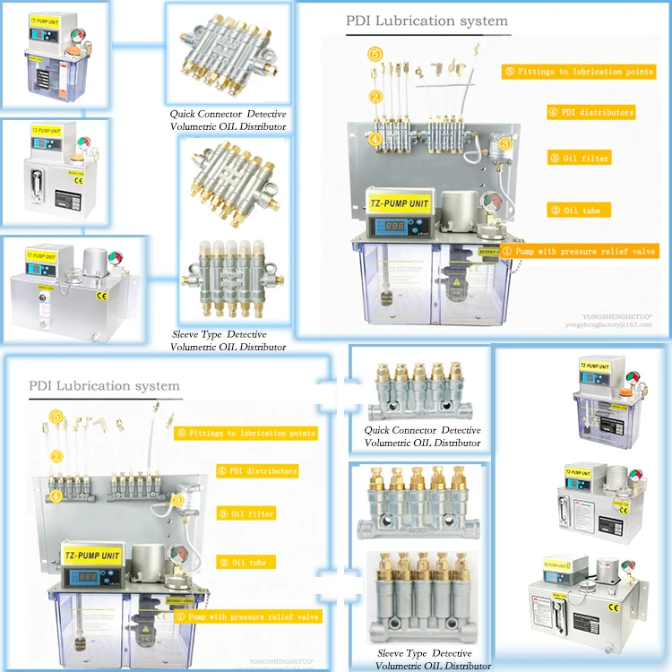 DT-500 0.1 0.2 0.3 0.4 0.5 Volumetric Oil Distributor Volumetric Quantitative Oil Discharge CNC Machine Tool Oil Distributor