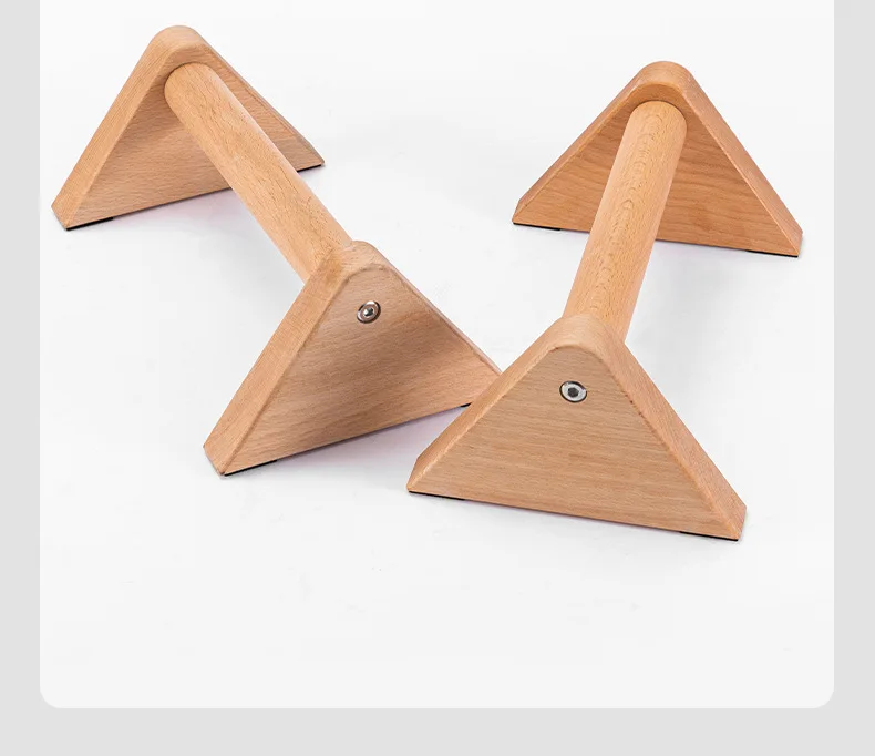 Dip stands Russian push-up stand beech wood street fitness solid wood outdoor handstand Home workout wooden parallettes Bars