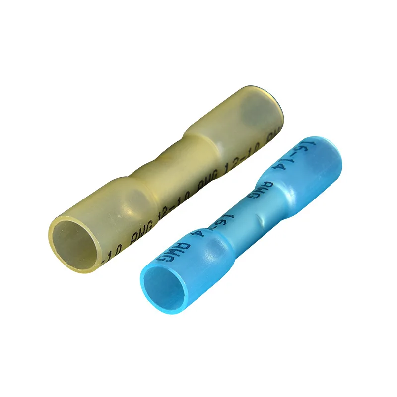 Heat Shrink Butt Connectors Kit, Insulated Waterproof Electrical Marine Automotive Wire Crimp Terminals, Butt Splice