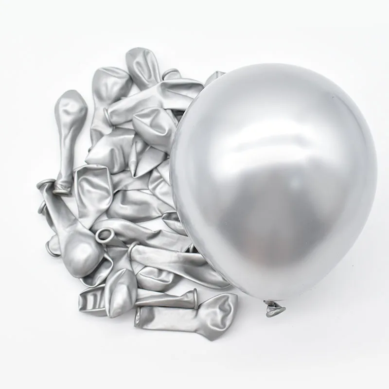 Factory direct sale 5 inch metal balloons round metal color golden latex balloons 100 decorative balloons