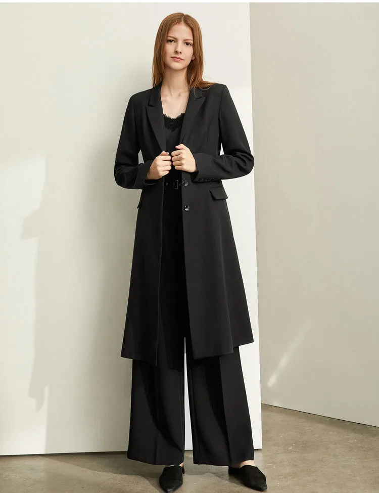 
Manufacturer Autumn new female minimalist fashion commuter temperament OL lapel lady suit coat 