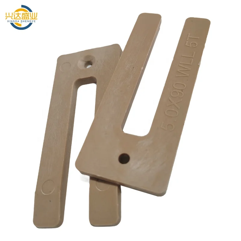 Custom 90mm Flat Plastic U Shims Leveling Waterproof Window Packer Shims Horseshoe Packers Building Weatherproofing Made PP