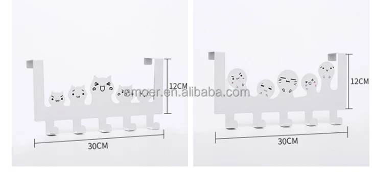 EMOER Metal Door Hook Creative Door Hook For Clothes