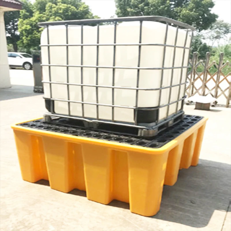 Anti-leakage  2 drum spill containment pallet  IBC drum spill containment pallet outdoor chemical spill response